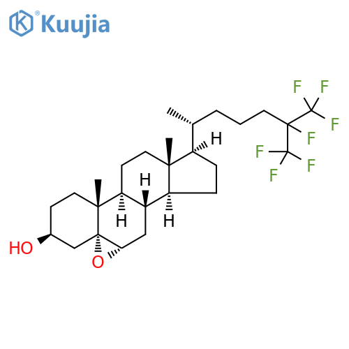 25,26,26,26,27,27,27-heptafluoro-5α,6α-epoxycholestanol structure