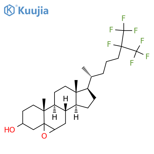 25,26,26,26,27,27,27-heptafluoro-5?,6?-epoxycholestanol structure