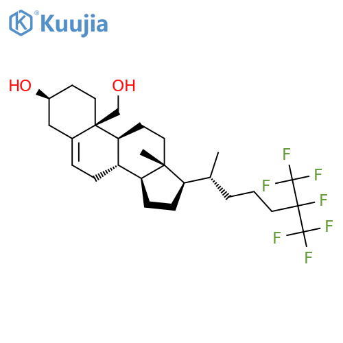 Cholest-5-ene-3,19-diol, 25,26,26,26,27,27,27-heptafluoro-, (3b)- structure