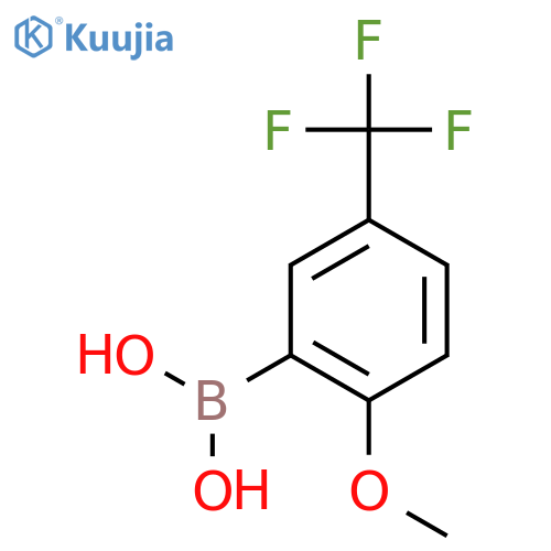 (2-Methoxy-5-trifluoromethylphenyl)boronic acid structure