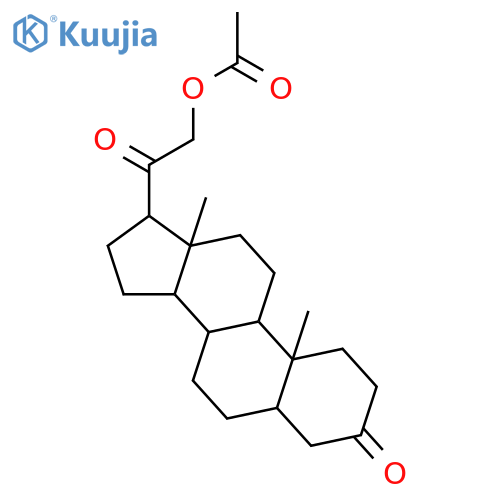 (5β)-21-(Acetoxy)pregnane-3,20-dione structure