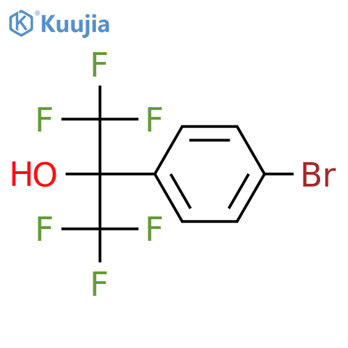 2-(4-Bromophenyl)-1,1,1,3,3,3-hexafluoropropan-2-ol structure