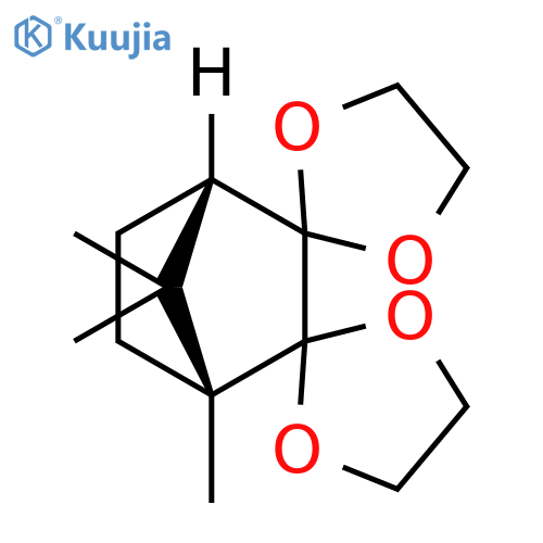 Dispiro[1,3-dioxolane-2,2'-bicyclo[2.2.1]heptane-3',2''-[1,3]dioxolane], 1',7',7'-trimethyl-, (1'R,4'S)- structure