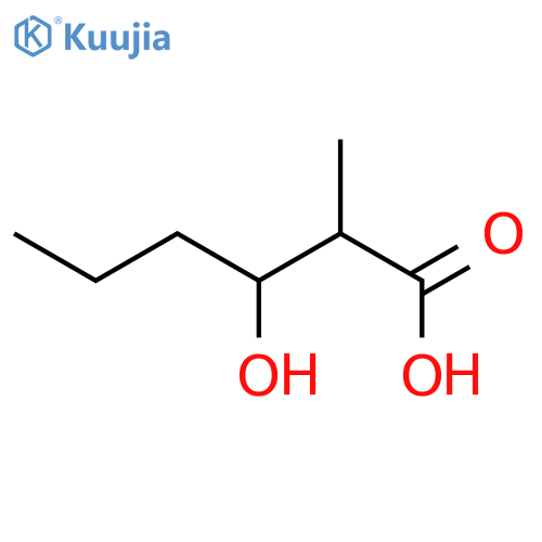 3-hydroxy-2-methylhexanoic acid structure