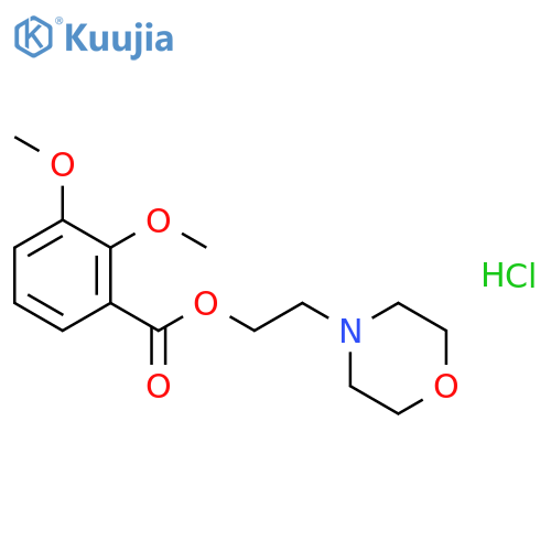 Benzoic acid,2,3-dimethoxy-, 2-(4-morpholinyl)ethyl ester, hydrochloride (1:1) structure