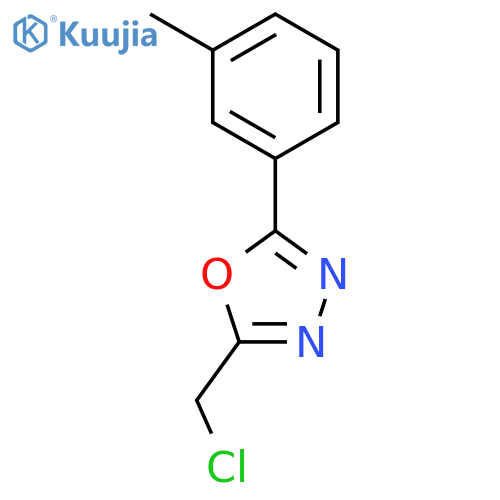 2-(chloromethyl)-5-(3-methylphenyl)-1,3,4-oxadiazole structure