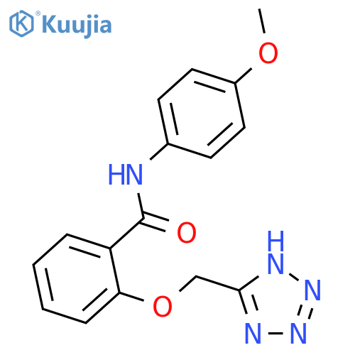 Benzamide,N-(4-methoxyphenyl)-2-(2H-tetrazol-5-ylmethoxy)- structure