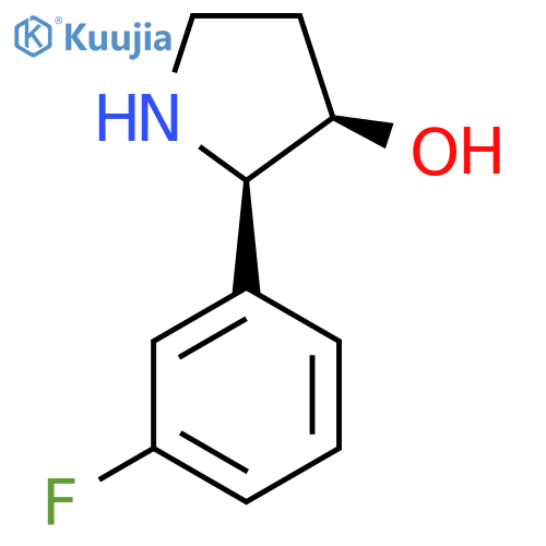 (2R,3R)-2-(3-Fluorophenyl)pyrrolidin-3-ol structure