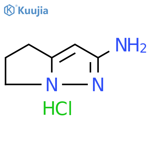 4H,5H,6H-pyrrolo1,2-bpyrazol-2-amine hydrochloride structure