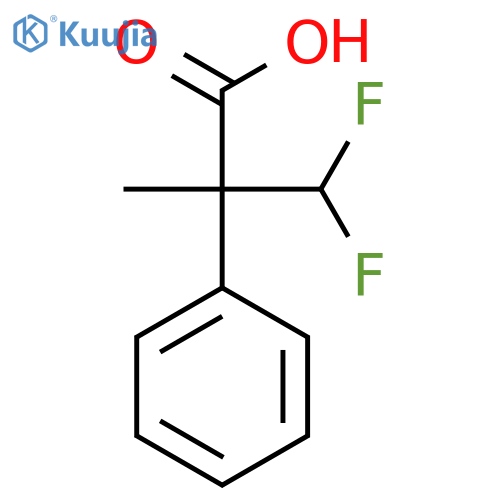3,3-Difluoro-2-methyl-2-phenylpropanoic acid structure