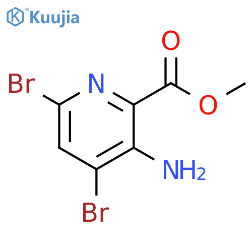 methyl 3-amino-4,6-dibromopicolinate structure