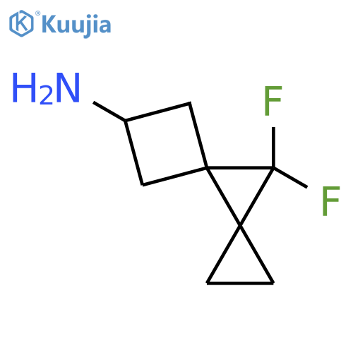 8,8-Difluorodispiro[2.0.3^{4}.1^{3}]octan-6-amine structure