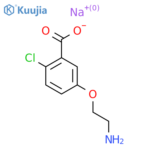 Sodium;5-(2-aminoethoxy)-2-chlorobenzoate structure