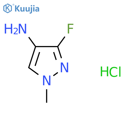 3-Fluoro-1-methylpyrazol-4-amine;hydrochloride structure