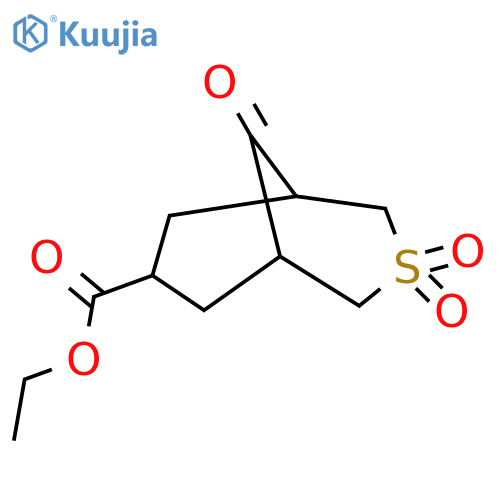 Ethyl 3,3,9-trioxo-3lambda6-thiabicyclo[3.3.1]nonane-7-carboxylate structure