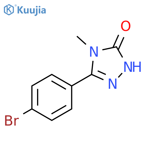3H-1,2,4-Triazol-3-one, 5-(4-bromophenyl)-2,4-dihydro-4-methyl- structure