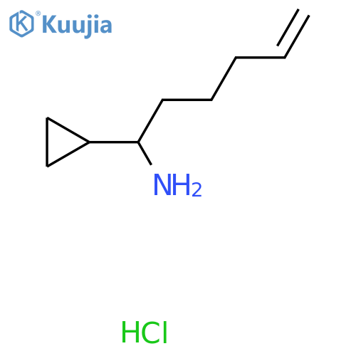1-Cyclopropylhex-5-en-1-amine;hydrochloride structure