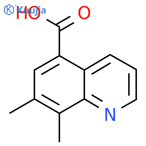 7,8-Dimethylquinoline-5-carboxylic acid structure