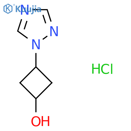 3-(1,2,4-Triazol-1-yl)cyclobutan-1-ol;hydrochloride structure