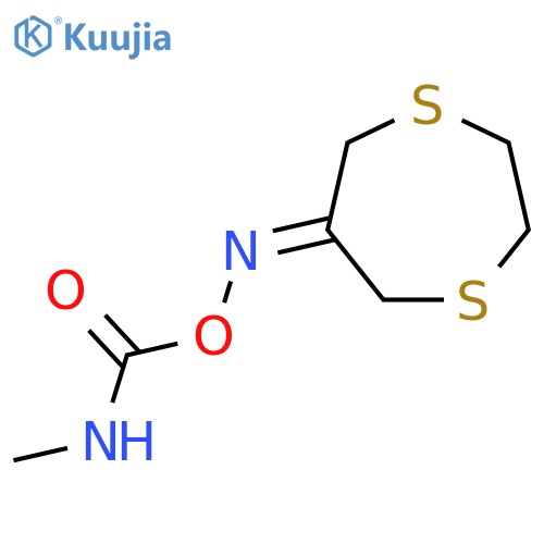 1,4-Dithiepan-6-one,O-[(methylamino)carbonyl]oxime (9CI) structure