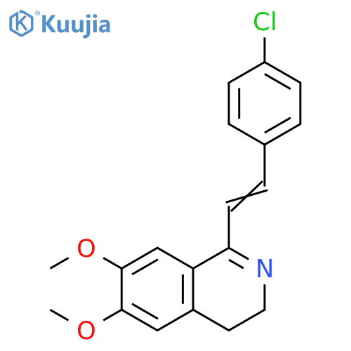 Isoquinoline, 1-[2-(4-chlorophenyl)ethenyl]-3,4-dihydro-6,7-dimethoxy- structure