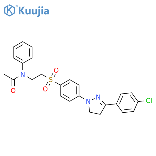 Acetamide,N-[2-[[4-[3-(4-chlorophenyl)-4,5-dihydro-1H-pyrazol-1-yl]phenyl]sulfonyl]ethyl]-N-phenyl- structure