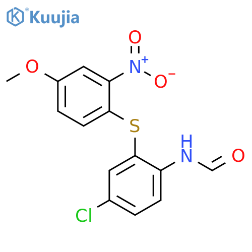 Formamide, N-[4-chloro-2-[(4-methoxy-2-nitrophenyl)thio]phenyl]- structure