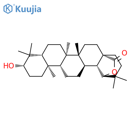 Oleanan-28-oic acid,3,19-dihydroxy-, g-lactone,(3b,18a,19b)- structure