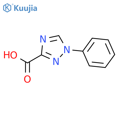 1-Phenyl-1H-1,2,4-triazole-3-carboxylic acid structure