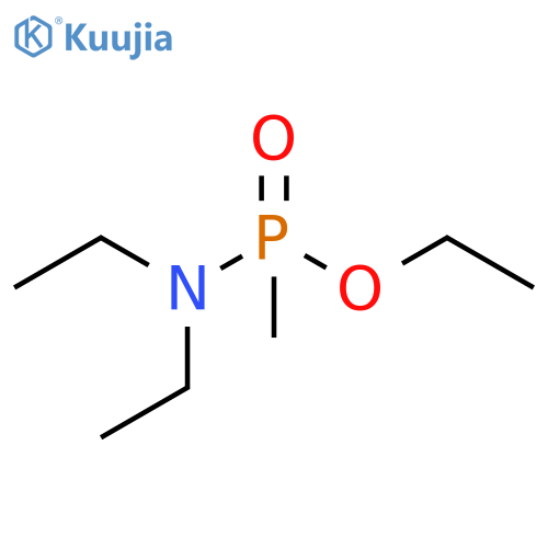 n,n-diethyl-p-methyl phosphonamidic acid, ethyl ester structure