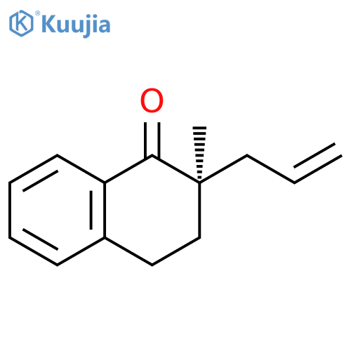 1(2H)-Naphthalenone, 3,4-dihydro-2-methyl-2-(2-propenyl)-, (2R)- structure