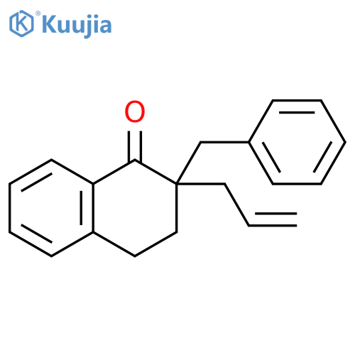 1(2H)-Naphthalenone, 3,4-dihydro-2-(phenylmethyl)-2-(2-propenyl)- structure