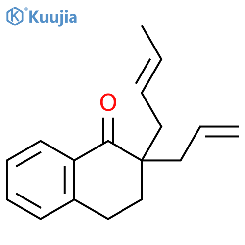 1(2H)-Naphthalenone, 2-(2E)-2-butenyl-3,4-dihydro-2-(2-propenyl)- structure