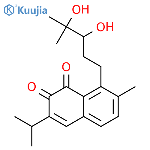 8-(3,4-Dihydroxy-4-methylpentyl)-3-isopropyl-7-methylnaphthalene-1,2-dione structure
