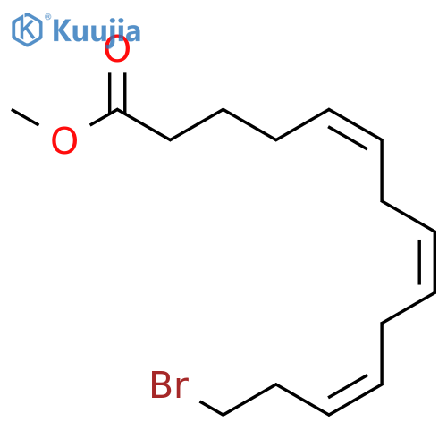 5,8,11-TETRADECATRIENOIC ACID, 14-BROMO-, METHYL ESTER, (5Z,8Z,11Z)- structure
