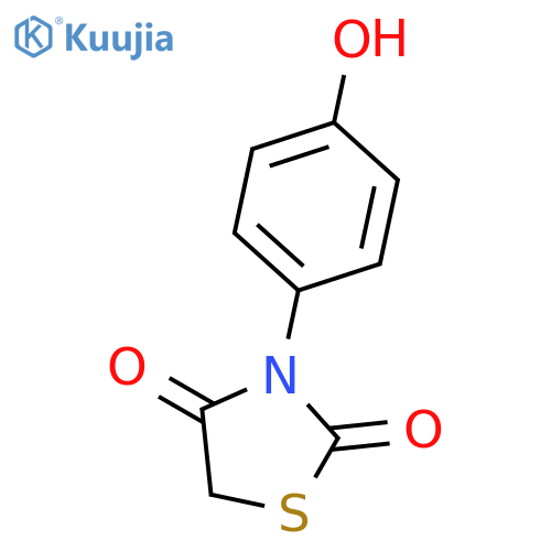 3-(4-Hydroxyphenyl)-1,3-thiazolidine-2,4-dione structure