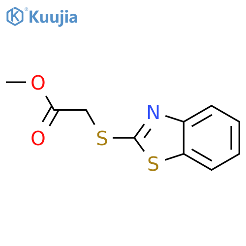 Methyl (1,3-benzothiazol-2-ylthio)acetate structure