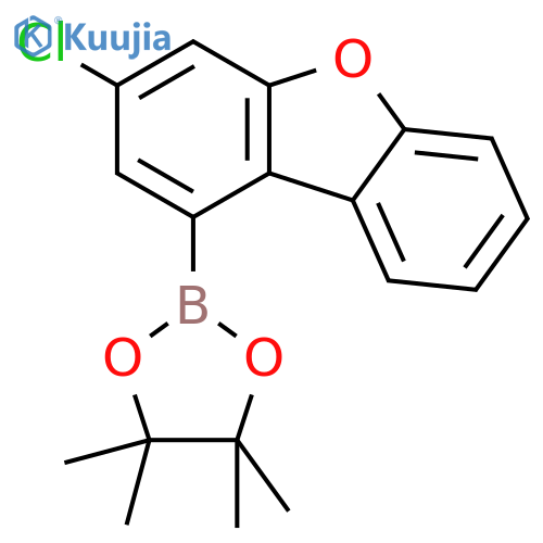 1-(4,4,5,5-Tetramethyl-1,3,2-dioxaborolan-2-yl)-3-chlorodibenzofuran structure