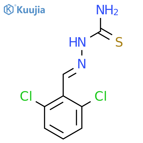 (2E)-2-(2,6-dichlorobenzylidene)hydrazinecarbothioamide structure