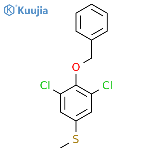 (4-(Benzyloxy)-3,5-dichlorophenyl)(methyl)sulfane structure