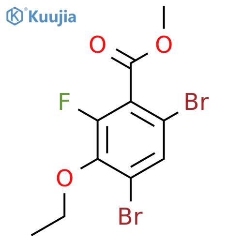 Methyl 4,6-dibromo-3-ethoxy-2-fluorobenzoate structure