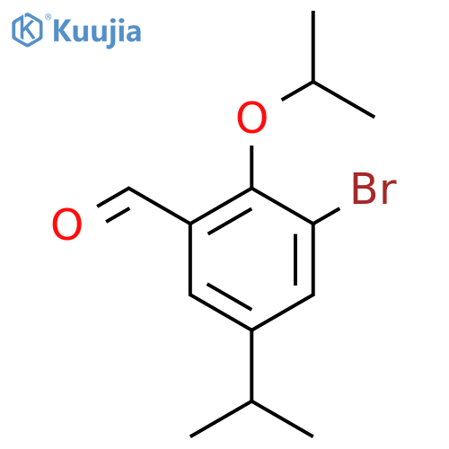 3-Bromo-2-isopropoxy-5-isopropylbenzaldehyde structure