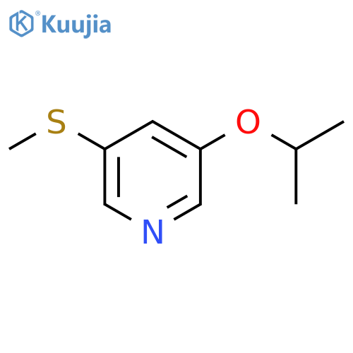 3-Isopropoxy-5-(methylthio)pyridine structure