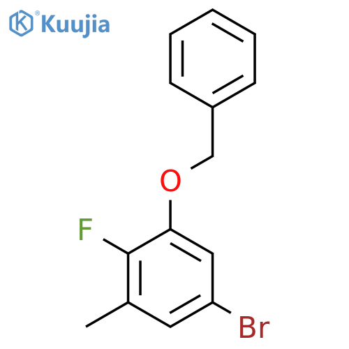 1-(Benzyloxy)-5-bromo-2-fluoro-3-methylbenzene structure
