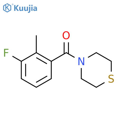 (3-Fluoro-2-methylphenyl)(thiomorpholino)methanone structure
