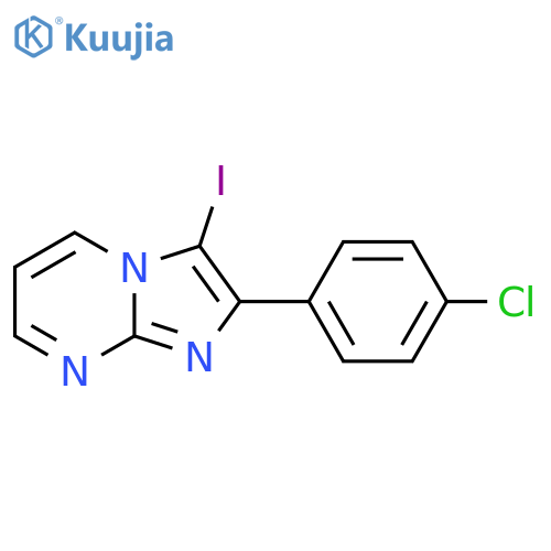 2-(4-Chlorophenyl)-3-iodoimidazo[1,2-a]pyrimidine structure