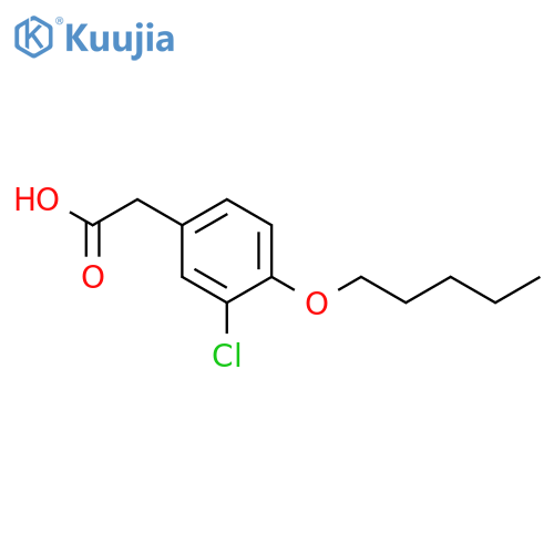 BENZENEACETIC ACID, 3-CHLORO-4-(PENTYLOXY)- structure