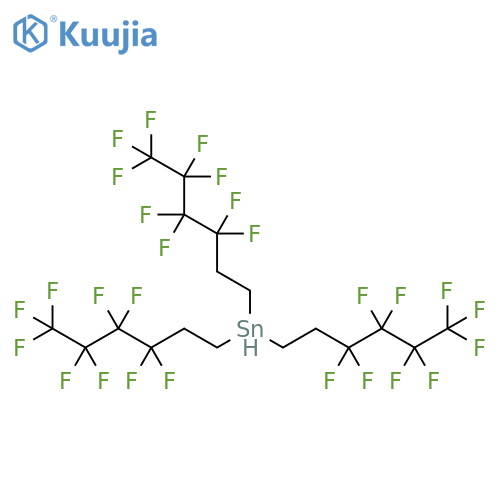 Stannane,tris(3,3,4,4,5,5,6,6,6-nonafluorohexyl)- structure