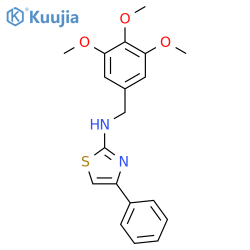 2-Thiazolamine,4-phenyl-N-[(3,4,5-trimethoxyphenyl)methyl]- structure