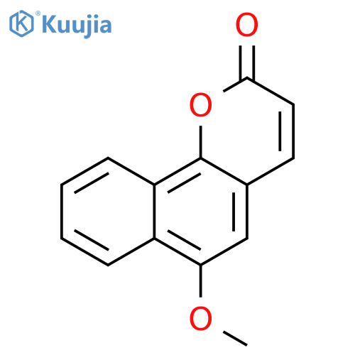 2H-Naphtho[1,2-b]pyran-2-one, 6-methoxy- structure